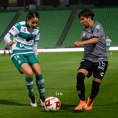 Dulce Alvarado, Katia Estrada | Santos vs Necaxa jornada 2 clausura 2019 Liga MX femenil