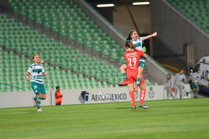 festejo de gol | Santos vs Necaxa jornada 2 clausura 2019 Liga MX femenil