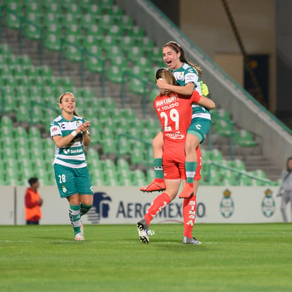 festejo de gol | Santos vs Necaxa jornada 2 clausura 2019 Liga MX femenil