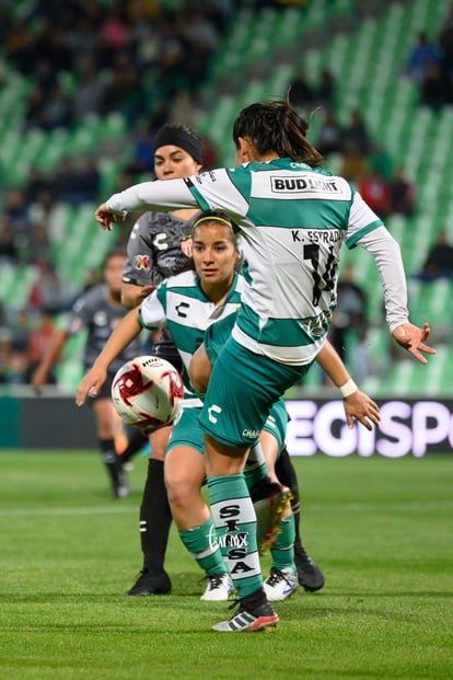 Cinthya Peraza, Katia Estrada | Santos vs Necaxa jornada 2 clausura 2019 Liga MX femenil