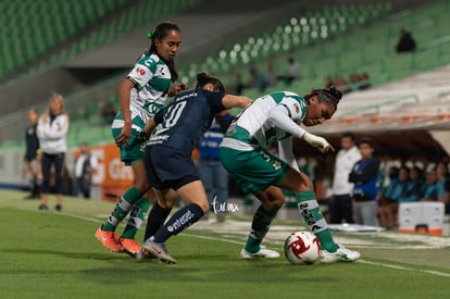 Daniela García, Estela Gómez | Santos vs Pumas J4 C2020 Liga MX