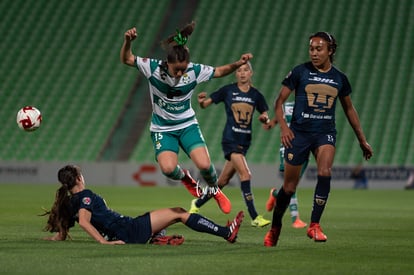 Mariela Jiménez, Deneva Cagigas, Daniela Delgado | Santos vs Pumas J4 C2020 Liga MX