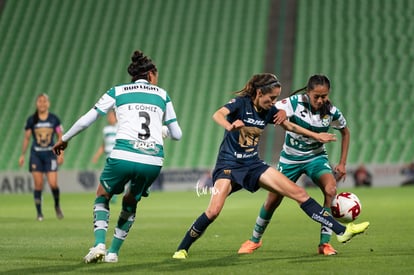 Diana Gómez, Olga Trasviña, Estela Gómez | Santos vs Pumas J4 C2020 Liga MX