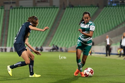 Diana Gómez, Olga Trasviña | Santos vs Pumas J4 C2020 Liga MX