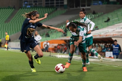 Diana Gómez, Olga Trasviña | Santos vs Pumas J4 C2020 Liga MX