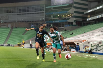 Diana Gómez, Olga Trasviña | Santos vs Pumas J4 C2020 Liga MX