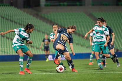 Laura Herrera, Cinthya Peraza, Isela Osorio, Esmeralda Zamar | Santos vs Pumas J4 C2020 Liga MX