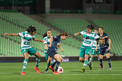 Laura Herrera, Cinthya Peraza, Isela Osorio, Esmeralda Zamar | Santos vs Pumas J4 C2020 Liga MX