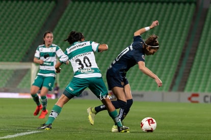 Anisa Guajardo, Esmeralda Zamarron | Santos vs Pumas J4 C2020 Liga MX