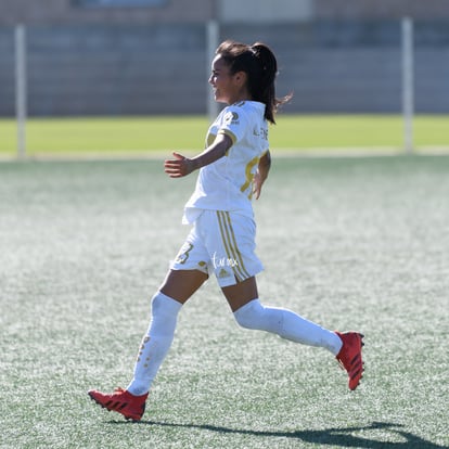 Festejo de gol de Deiry Ramírez Tigres | Santos Tigres femenil sub17