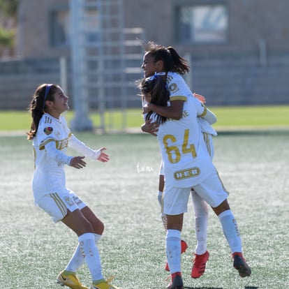 Festejo de gol de Deiry Ramírez Tigres | Santos Tigres femenil sub17