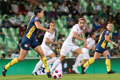 Daniela Delgado, Beatriz Parra | Santos vs Atlético San Luis J14 A2021 Liga MX femenil