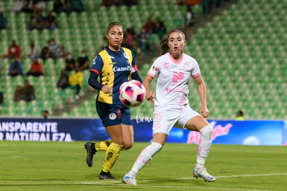 Daniela Delgado, Rebeca Villuendas | Santos vs Atlético San Luis J14 A2021 Liga MX femenil