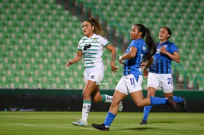 Festejo de gol, Alexia Villanueva | Santos vs Cruz Azul J7 A2021 Liga MX femenil