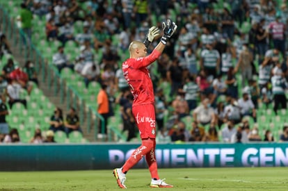 festeja gol de Brian Lozano, Manuel Lajud | Santos vs Mazatlán J12 A2021 Liga MX