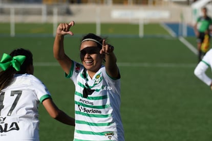 Festejo de gol, Paulina Peña | Santos vs Mazatlán J3 A2021 Liga MX