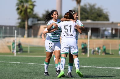 Festejo de gol de Britany Hernandez, Britany Hernández | Santos vs Necaxa J8 A2021 Liga MX