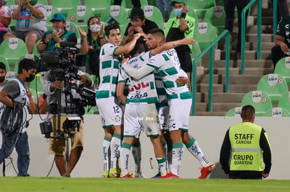 festejo de gol, Alessio Da Cruz | Santos vs Puebla J9 A2021 Liga MX