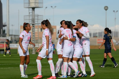 festejo de gol de Cinthya Peraza, Cinthya Peraza | Santos vs Pumas J13 A2021 Liga MX femenil