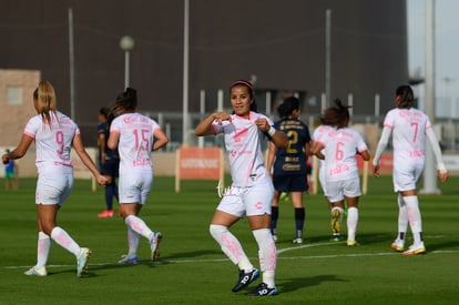 festejo de gol de Cinthya Peraza, Cinthya Peraza | Santos vs Pumas J13 A2021 Liga MX femenil