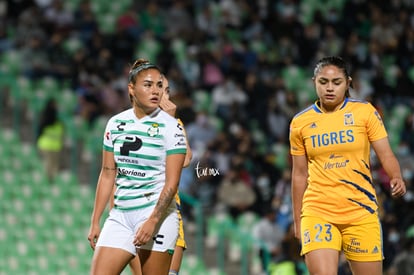 Alexia Villanueva, Jana Gutiérrez | Santos vs Tigres J17 A2021 Liga MX femenil