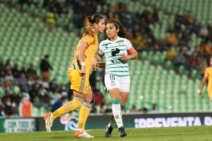 Cinthya Peraza, Lydia Rangel | Santos vs Tigres J17 A2021 Liga MX femenil