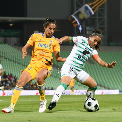 Cinthya Peraza, Bianca Sierra | Santos vs Tigres J17 A2021 Liga MX femenil