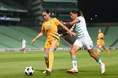 Estela Gómez, Greta Espinoza | Santos vs Tigres J17 A2021 Liga MX femenil