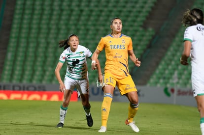 Nancy Quiñones, Lydia Rangel | Santos vs Tigres J17 A2021 Liga MX femenil