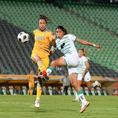 Estela Gómez, Bianca Sierra | Santos vs Tigres J17 A2021 Liga MX femenil