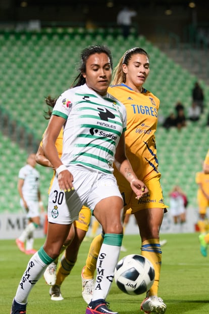 Mariela Jiménez, Lydia Rangel | Santos vs Tigres J17 A2021 Liga MX femenil