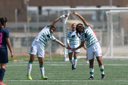 Celebran gol de Paulina Peña, Paulina Peña, Judith Félix | Santos vs Pumas femenil sub 17 cuartos de final