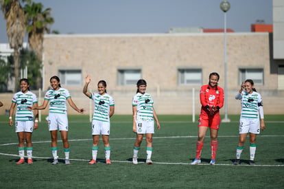 Maika Albéniz, Tania Baca, Layda Fernandez, Aida Cantú, Lizz | Santos vs Pachuca femenil sub 17 semifinales