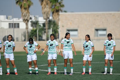 Maika Albéniz, Paulina Peña, Tania Baca, Layda Fernandez, Li | Santos vs Pachuca femenil sub 17 semifinales