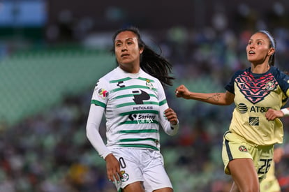 Mariela Jiménez, Karen Luna | Santos vs America J9 C2022 Liga MX femenil