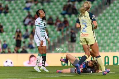 Mariela Jiménez, Renata Masciarelli | Santos vs America J9 C2022 Liga MX femenil