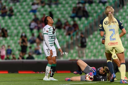 Mariela Jiménez, Renata Masciarelli | Santos vs America J9 C2022 Liga MX femenil