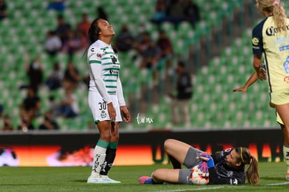 Mariela Jiménez, Renata Masciarelli | Santos vs America J9 C2022 Liga MX femenil