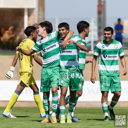 festejo de gol de Juan, Juan Tejeda | Santos laguna vs Club Atlético San Luis sub 20