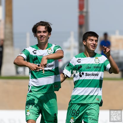 festejo de gol de Juan, Juan Tejeda | Santos laguna vs Club Atlético San Luis sub 20