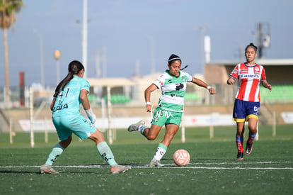 Layda Fernandez, Abril Sierra, Brenda Saldaña | Santos Laguna vs Atlético de San Luis femenil sub 18