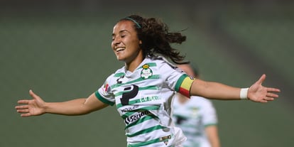 festejo gol de Peraza, Cinthya Peraza | Santos Laguna vs FC Juárez femenil, jornada 16