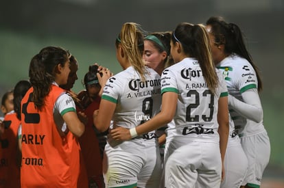 festejo gol de Peraza, Cinthya Peraza | Santos Laguna vs FC Juárez femenil, jornada 16