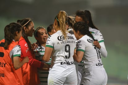 festejo gol de Peraza, Cinthya Peraza | Santos Laguna vs FC Juárez femenil, jornada 16