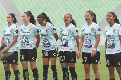 Mayalu Rausch, Maria Gordillo, Sandra Camacho, Brenda Díaz, | Santos Laguna vs León femenil J5