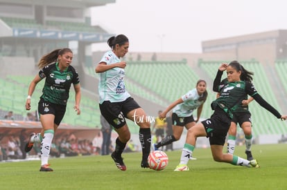 Stephanie Soto, Priscila Padilla, Maria Gordillo | Santos Laguna vs León femenil J5