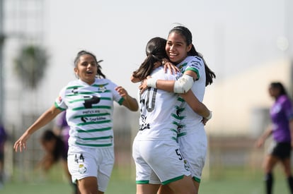 Festejo de gol, Judith Felix, Ailin Serna, Judith Félix | Santos vs Mazatlán J12 C2022 Liga MX