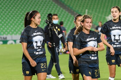 María Yokoyama, Natalia Macías Valadez | Santos Laguna vs Pumas UNAM J7 A2022 Liga MX femenil