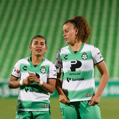 Brenda León, Alejandra Curiel | Santos Laguna vs Pumas UNAM J7 A2022 Liga MX femenil