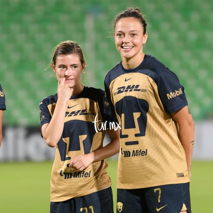 Stephanie Ribeiro, Natalia Macías Valadez | Santos Laguna vs Pumas UNAM J7 A2022 Liga MX femenil